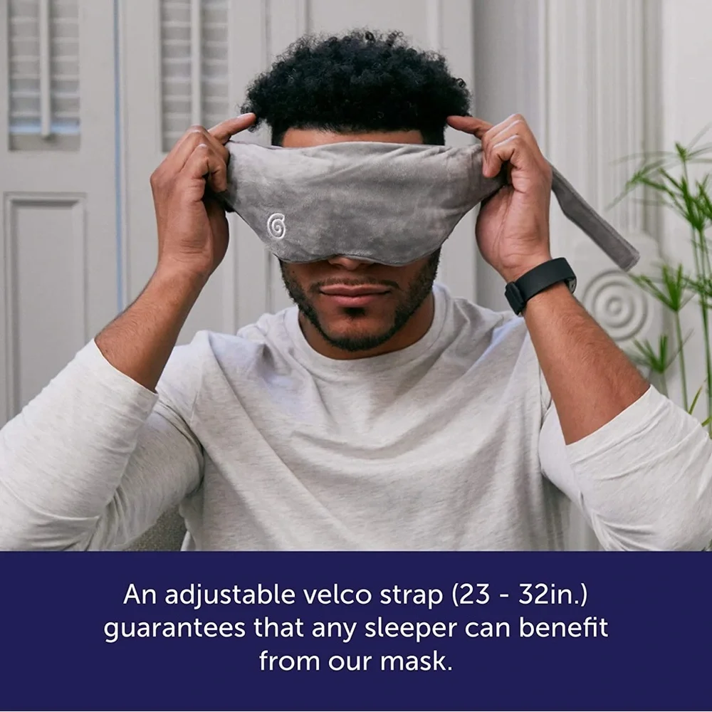 Gravity Weighted Sleep Mask Gray — NWOT
